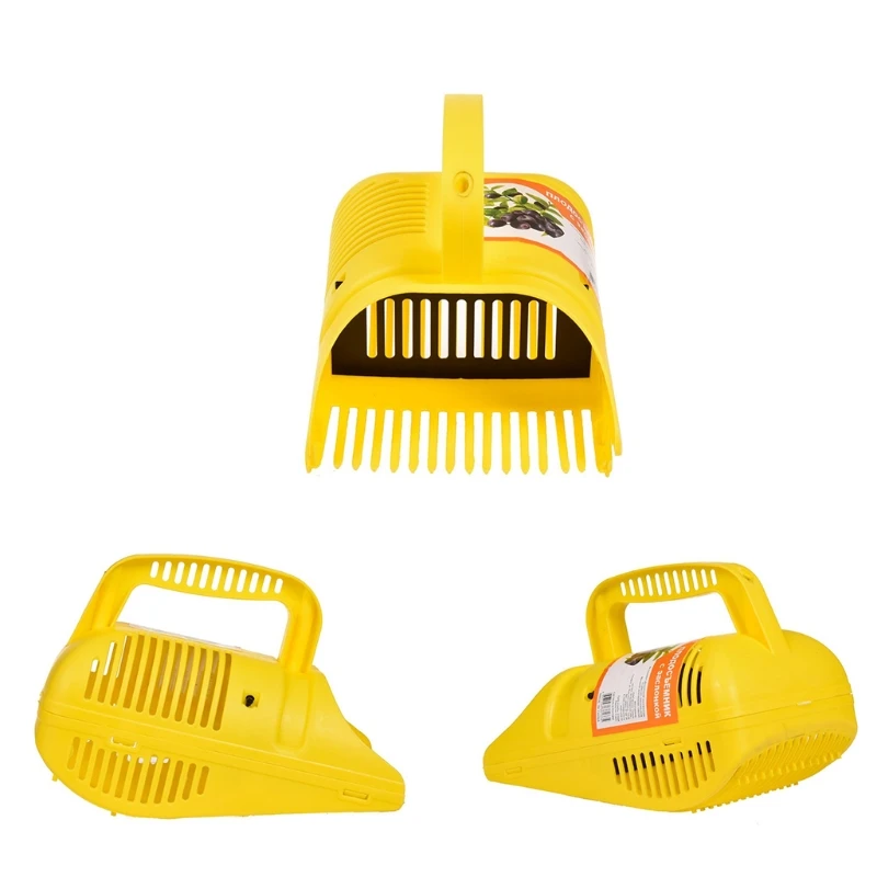 Super Practical Yellow Picker Plastic Comb-shaped Blueberry Rake for Harvesting Fruits Picking Tools Farm Supplies