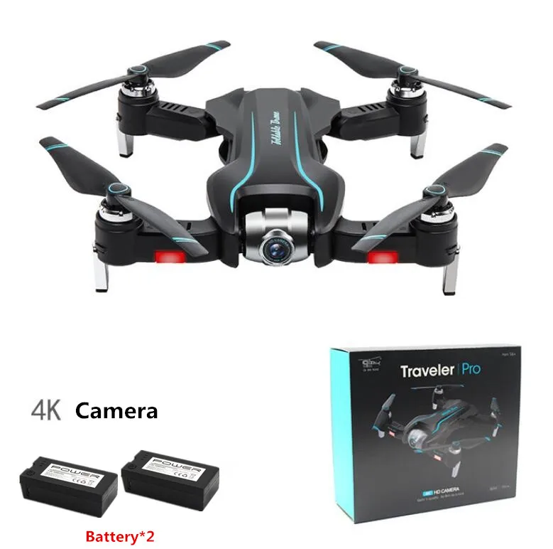 Складывающаяся камера 4 K/1080 P HD с оптическим потоком, wifi, настоящий Радиоуправляемый Дрон, 15 минут, дистанционная регулируемая камера, слежение за мной, Радиоуправляемый квадрокоптер - Цвет: 4K Box 2battery