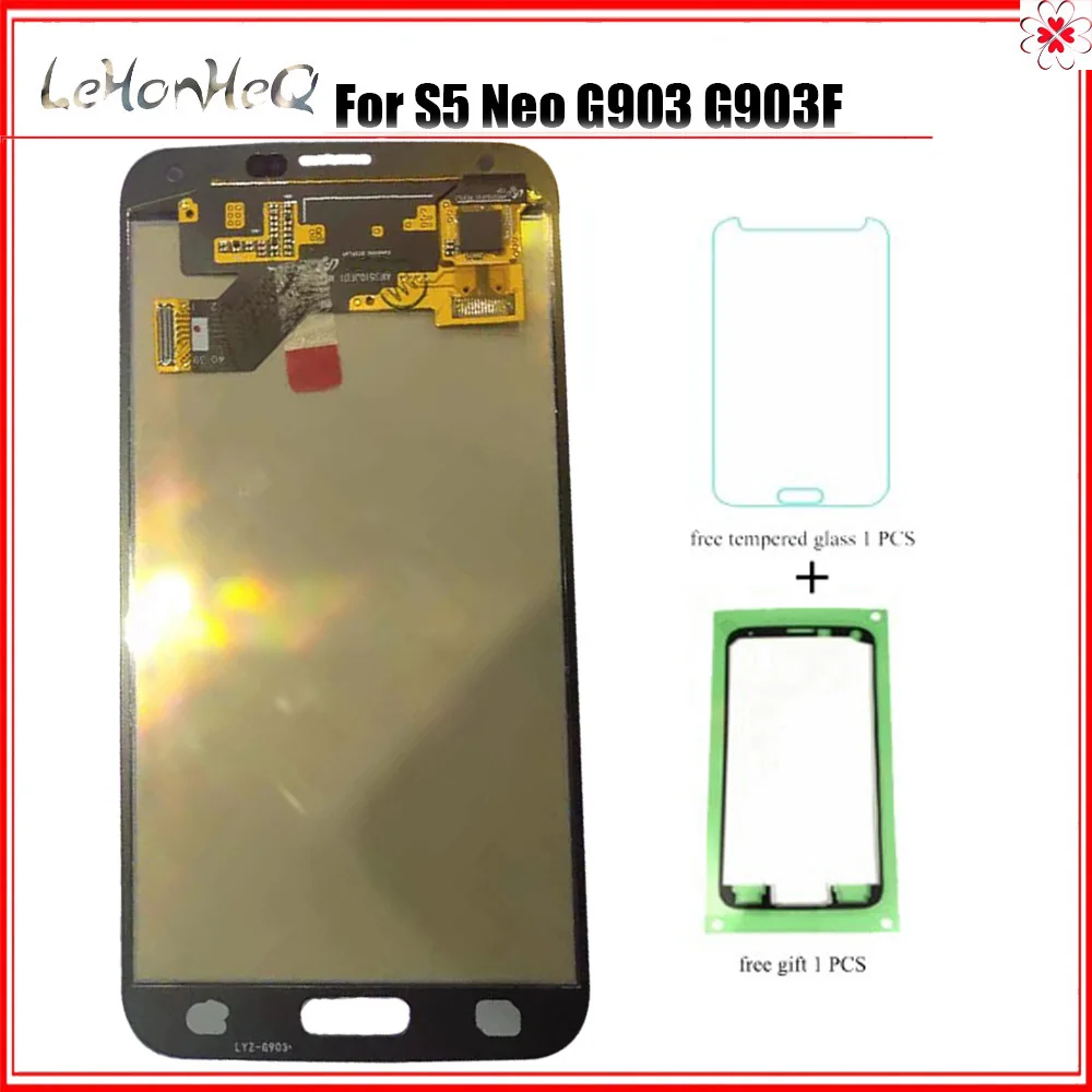 Тест AMOLED lcd для samsung Galaxy S5 NEO G903 G903F ЖК-дисплей сенсорный экран дигитайзер в сборе для samsung S5 Neo G903