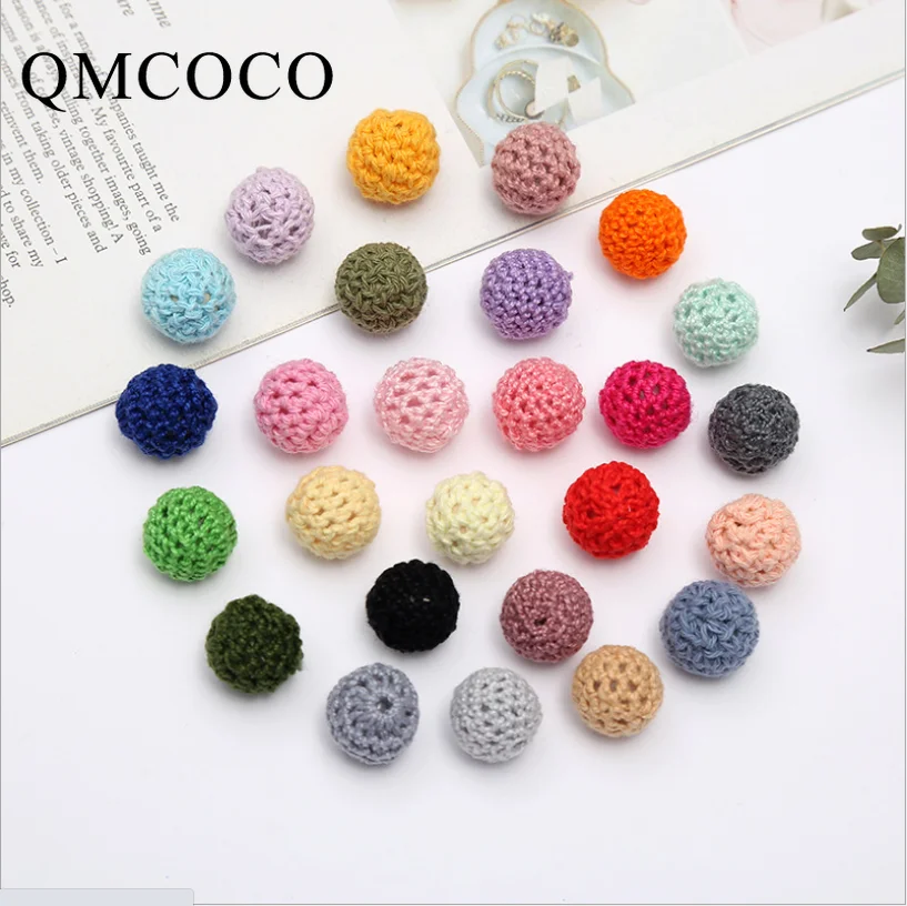 diy crafts decorations silicone mould handmade jewelry keychain uv epoxy mold DIY 10Pcs/Pack Crochet Knitting Woolen Beads Decorations Crafts Jewelry Materials Baby Toys Kid's Handmade Creative Accessories