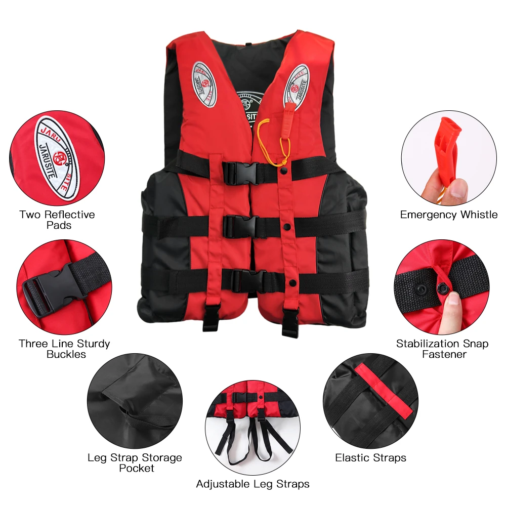 Details about   Fishing Life Jackets Adult Kid Water Sport Buoyancy Waistcoat Boating Vest N8O5 