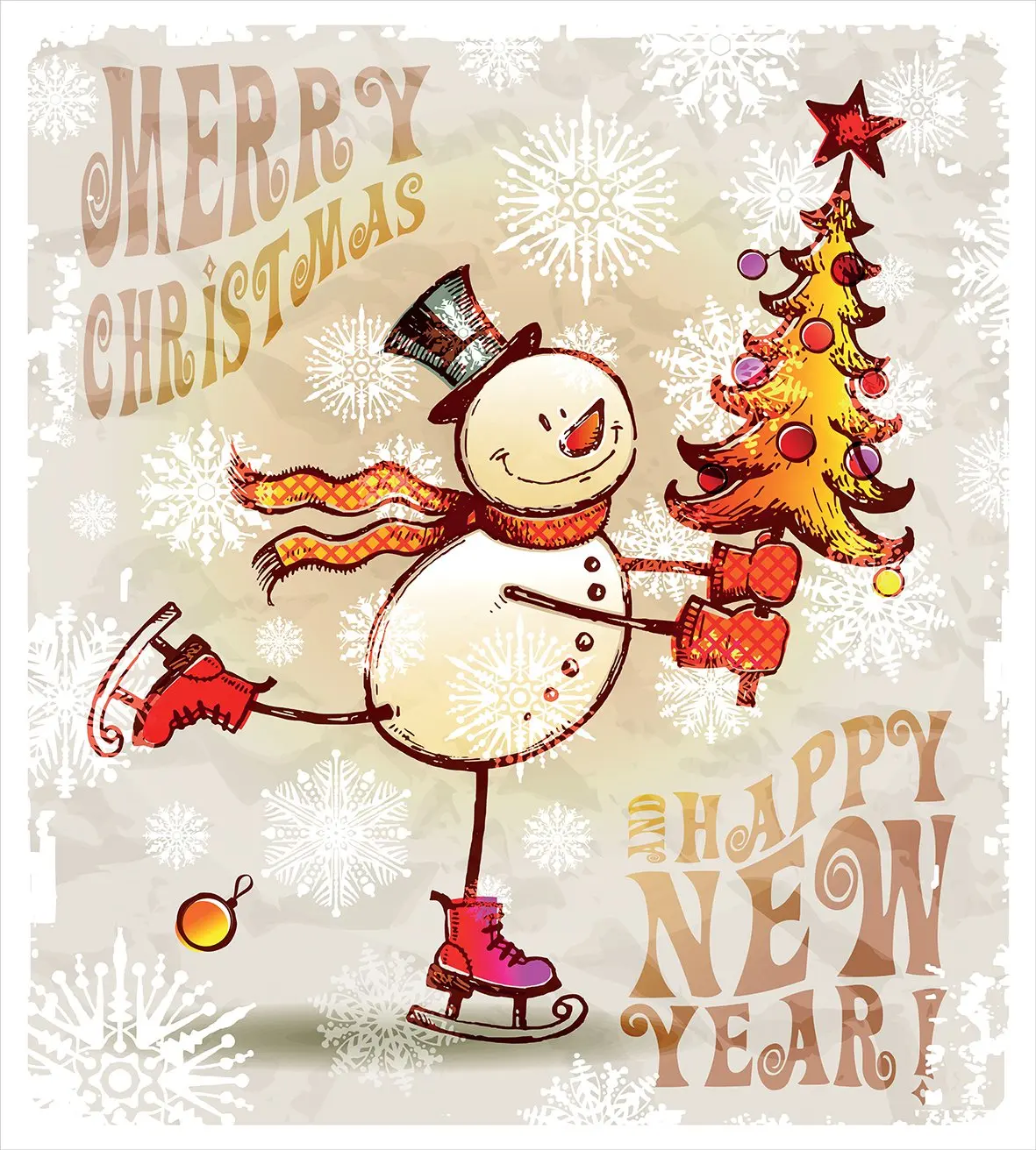 Рождественский пододеяльник набор коньков счастливый снеговик с рождественской елкой веселый рисованный витиеватый снежинки декоративные 3 шт кровать