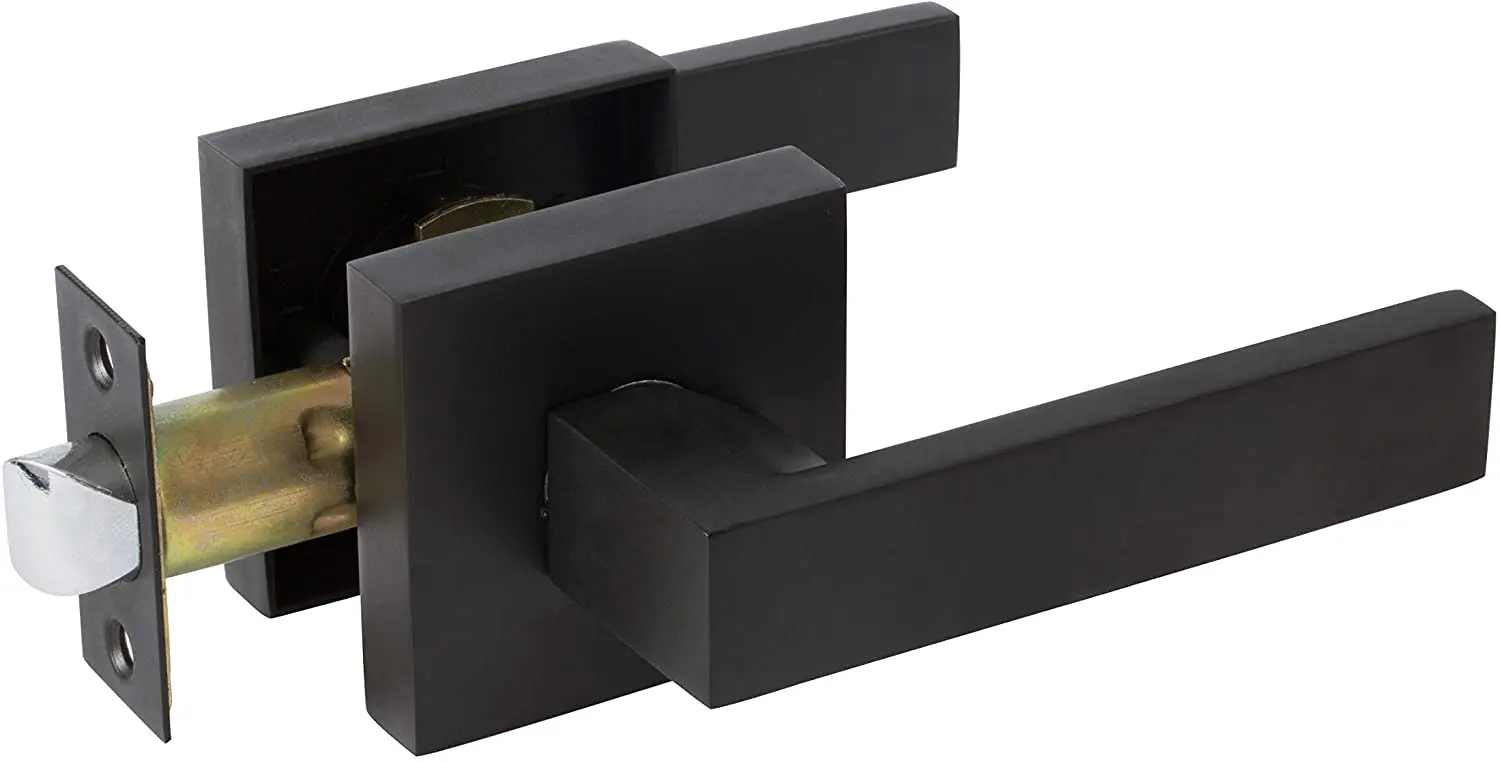 Черный холл/ручка на дверь шкафа без ключа дверная ручка с квадратной внутренней