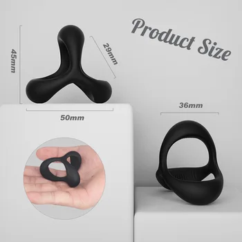 EXVOID Penisring Man Dick Enlarger Rings Sex Toys for Men Erection Delay Ejaculation Penis Cock Ring Erotic Sextoy Adult Product 6