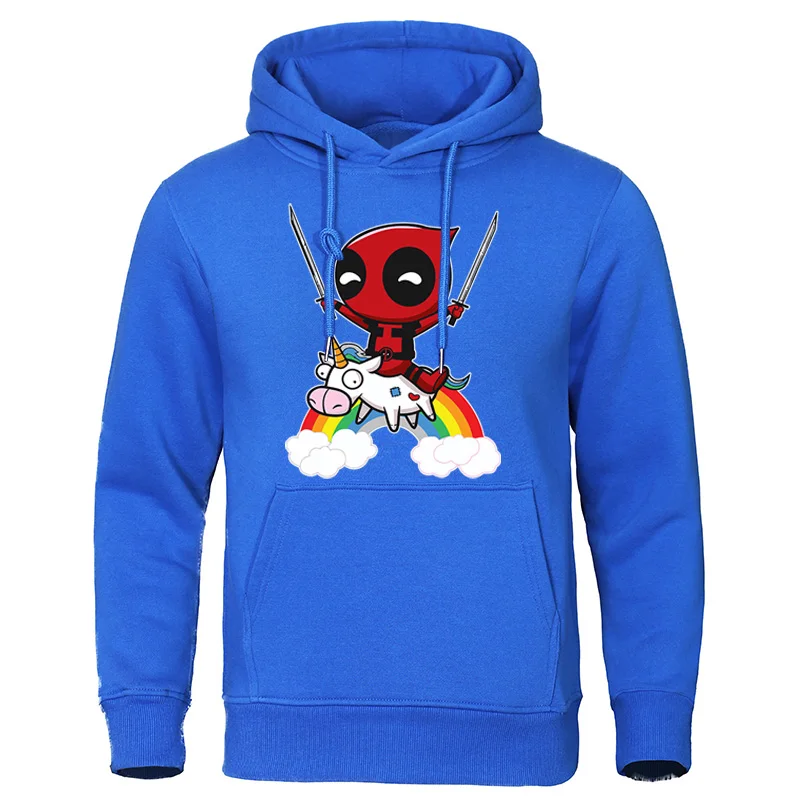 

2019 Autumn Winter Hoodies Cute Deadpool Print Tracksuit Marvel Men Sweatshirts Casual Top Streetwear Harajuku Hip Hop Pullovers
