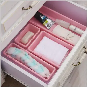 

Office Drawer Organizer Tray Adjustable Make Up Storage Box Cosmetic Container Divider Kitchen Cutlery Separation Finishing Box