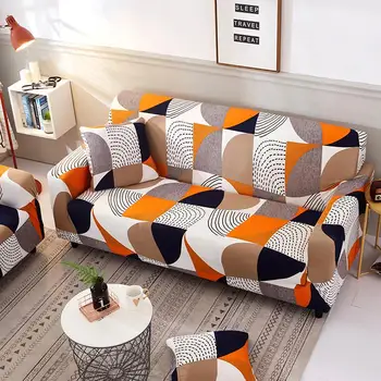

Stretch Single/Two/Three Seat Sofa Cover Slipcovers Elastic Top Quality Clean Hotel Home Living Room L Shape Slip Cover