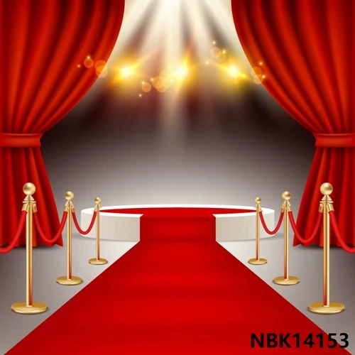 Yeele сценический красный ковер фон для фотографии VIP вечерние в Золотой горошек Детские Портретные фото фон фотосессия Фотостудия - Цвет: NBK14153