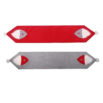 

1 Pcs Christmas Decoration Tablecloth Santa Claus Table Runner Home Decor Christmas Party Table Decorations