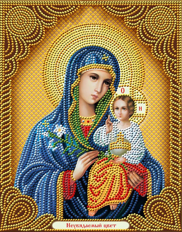 Zooya Icon Theotokos 5D Diy Алмазная вышивка религия мозаика картина Хрустальное стекло