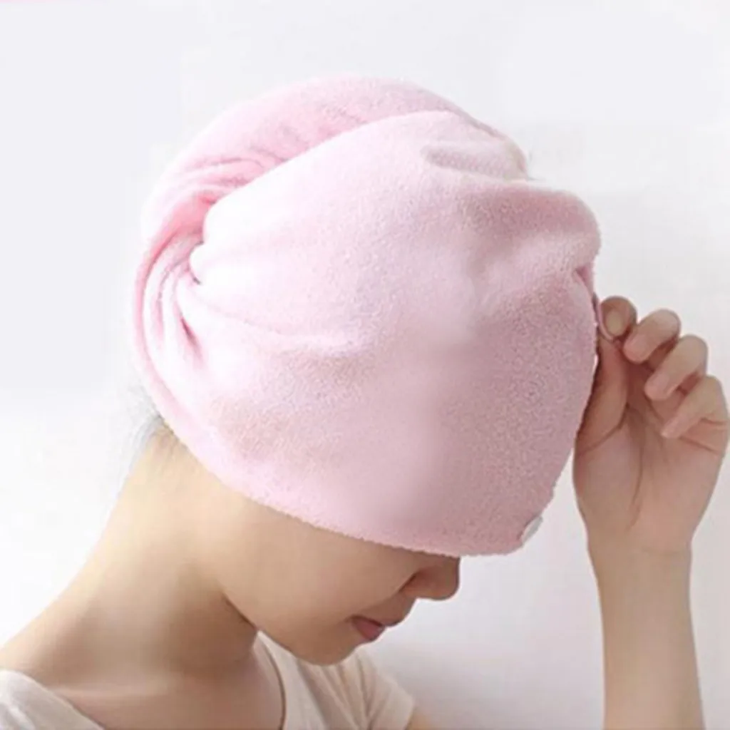 

High Capacity Microfiber Towel Shower Cap Quick Dry Hair Magic Drying Turban Wrap Bathing Hat Hot Selling Support Wholesale