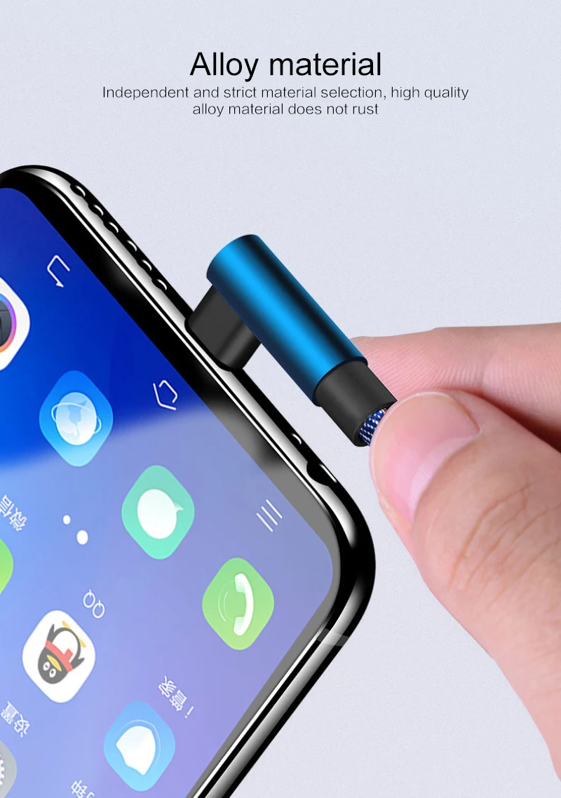 1 м usb type C 90 градусов быстрая зарядка Usb C кабель type C Usb зарядное устройство для передачи данных-c для samsung S8 S9 Note 9 8 для Xiaomi Mi8 Mi6