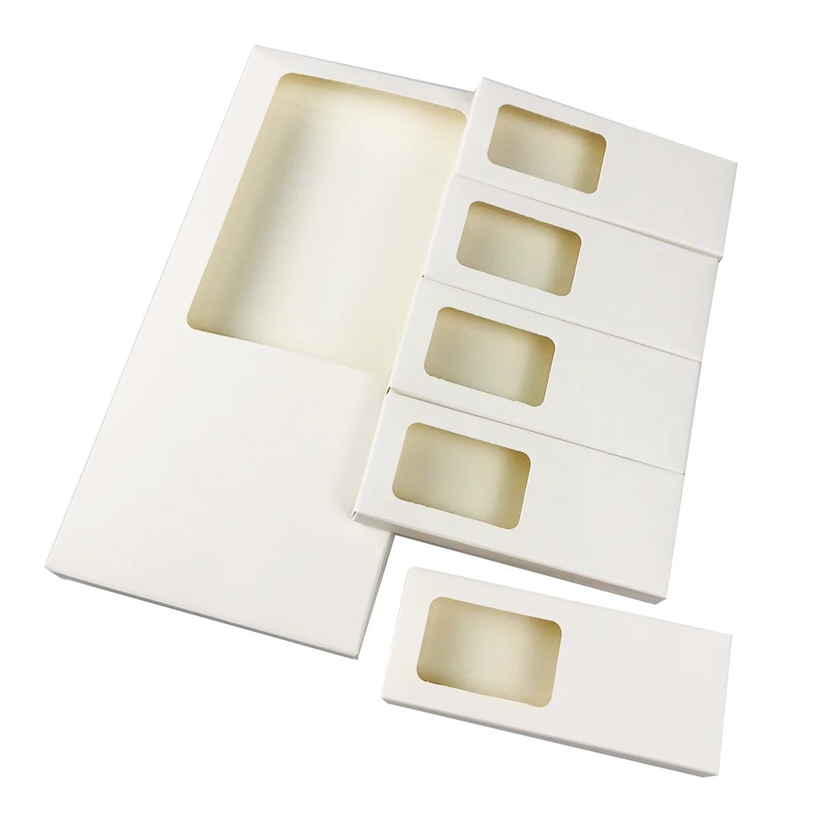 Foxyfox Wholesale Paper Eyelash Package Box Mink Lash Boxes Packaging Sets Custom Brand Logo 10mm-25mm Mink Eye-lashes Case Bulk 2