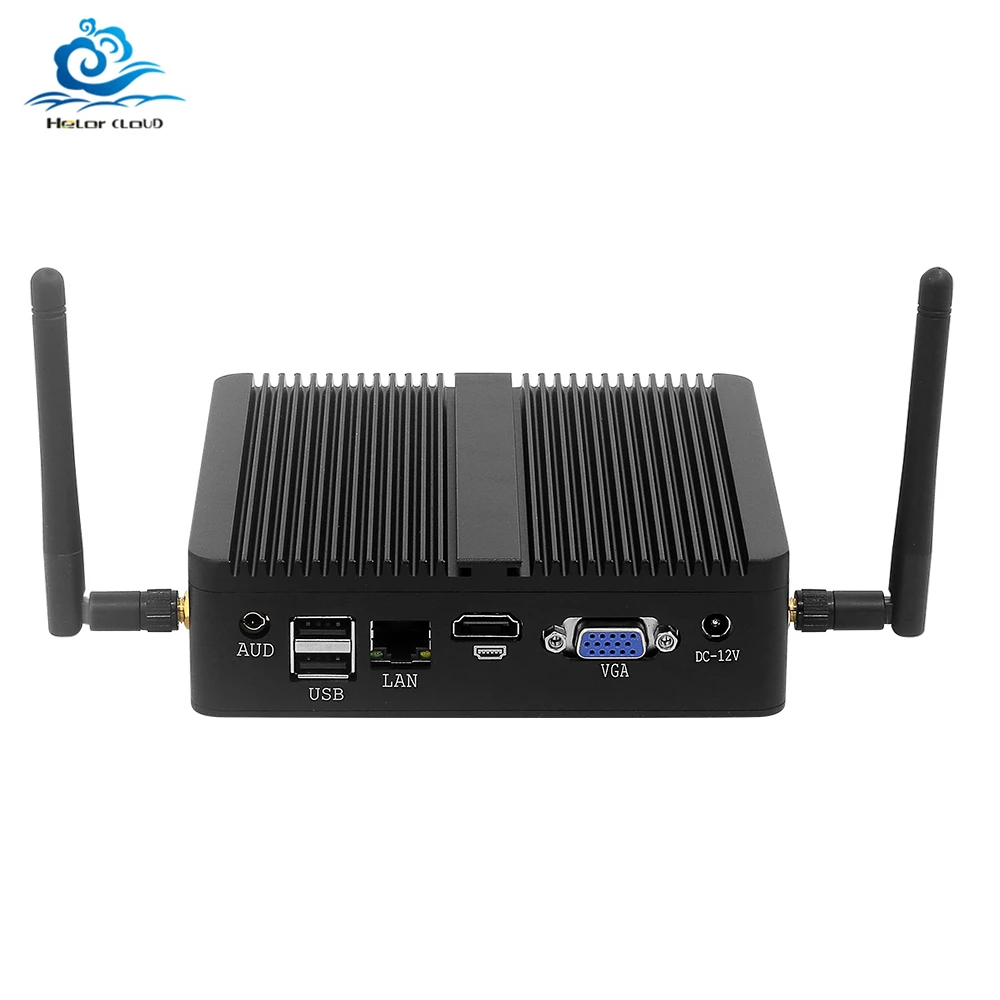 BEBEPC-miniordenador Sin ventilador, PC Intel Core i3 4005U i5 4210Y 5300U Celeron 2955U HDMI WIFI 8 * USB DDR3L