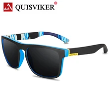 QUISVIKER Brand Designer Polarized Sunglasses Men Women UV400 Male Driving Goggles Square Sun Glasses Classic Fishing Eyewear