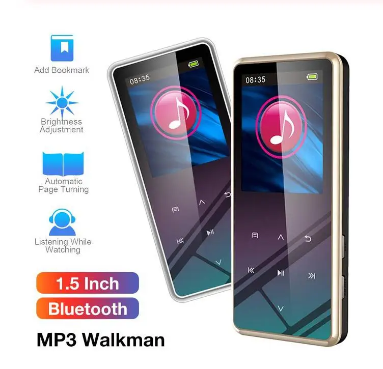 Многофункциональный Bluetooth Mp3 плеер Hifi 8 ГБ/16 ГБ/32 ГБ ЖК дисплей аккумулятор 800 мА