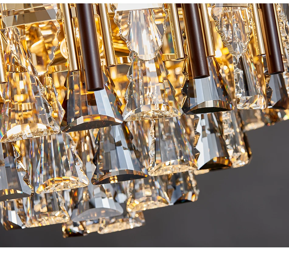 YOOGOO, роскошная хрустальная люстра, золотая металлическая подставка, 100 см, цепочка, подвесное освещение, Fixutres, для гостиной, кухни, острова, светодиодный светильник