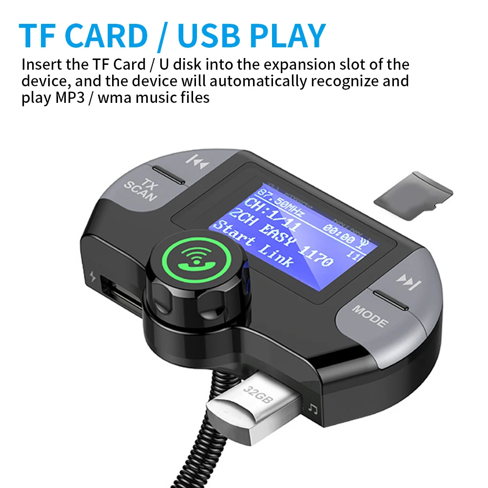 Многофункциональный цветной дисплей Автомобильный mp3 плеер usb Зарядка музыка Aux fm-передатчик Регулируемая Громкая связь звонки DAB цифровое радио