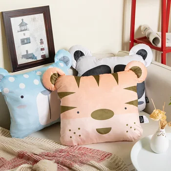 

Modeling Cartoon Series Alice Velvet Pillow Wholesale Graphic Customization Enterprise LOGO Pad Waist Back Cushion DIY Cushions