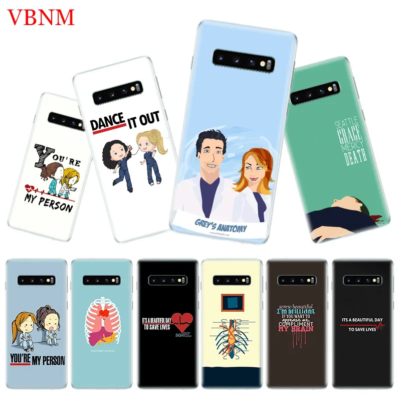 GREYS Anatomy крышка чехол для телефона samsung Galaxy S10 плюс S10E Lite A50 A70 A30 A10 A20E M20 M10 A20 A80 A40