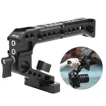 

UURig R042 Universal Camera Cage Handle Slide Chute Hand Grip with 1/4Screw Cold Shoe Mount for LED Light Microphone DSLR Camera
