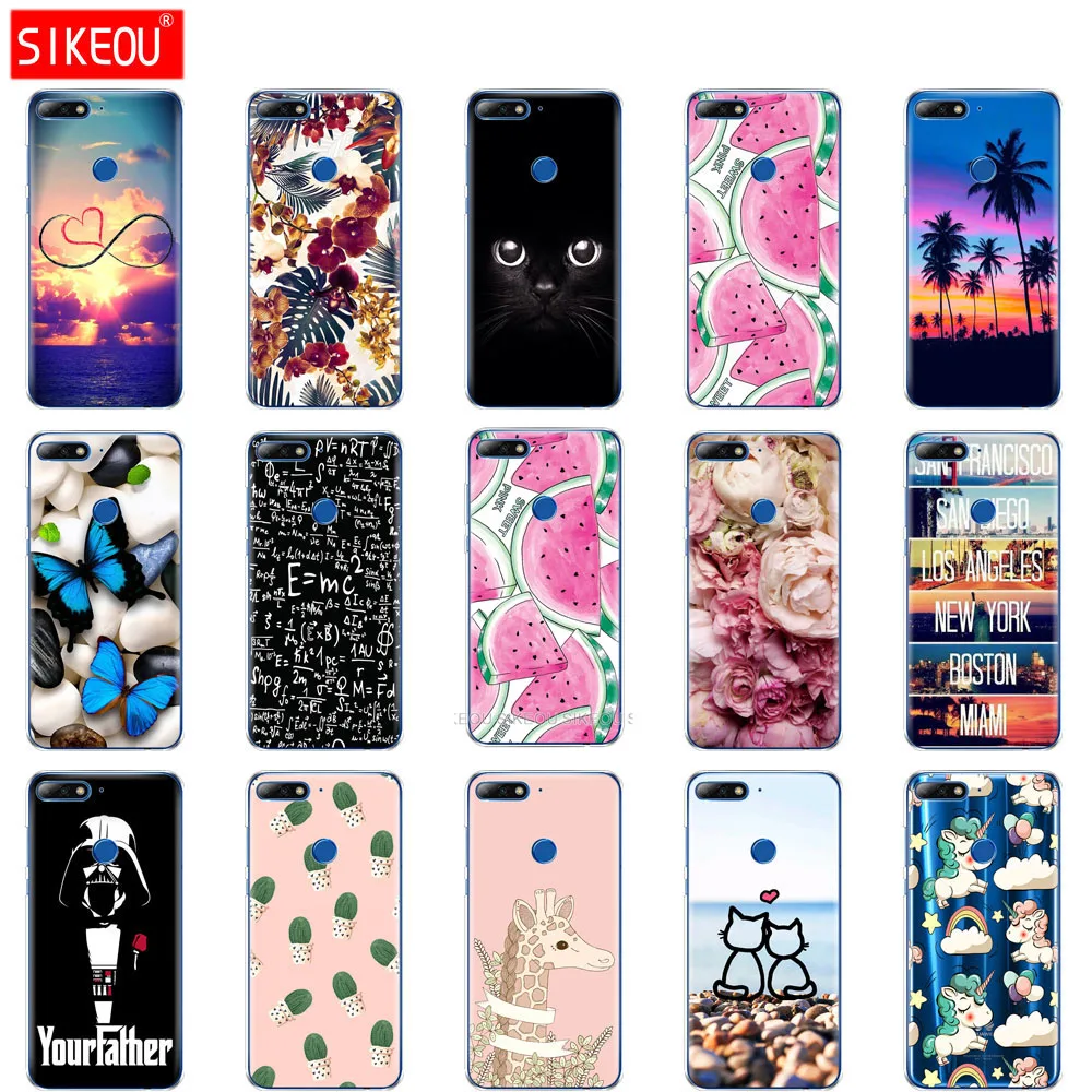 Силиконовый чехол для телефона huawei Nova 2 lite чехлы из мягкого ТПУ задняя крышка
