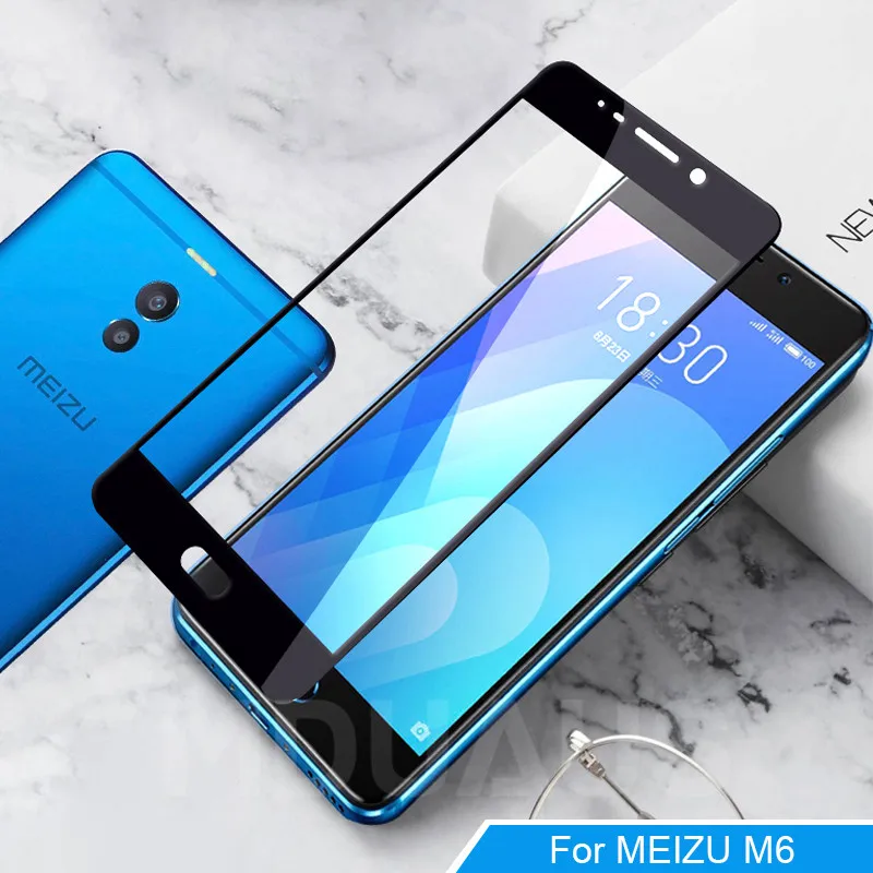 9D закаленное стекло на Meizu M6 M5 M3 Note M6S M6T M5S M5C M3S M8 Pro 7 Plus Защитная стеклянная пленка чехол