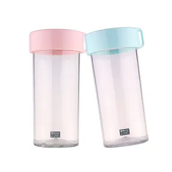 

400mL Portable Plastic Water Bottle with Rope Leak Proof Direct Drinking Kettle Outdoor Sport Travel Protein Shaker Drinkware