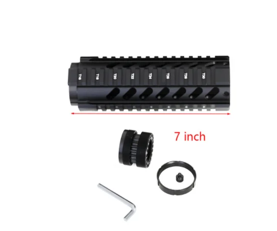 Тактический сверхмощный 4,7, 10,12, 15 дюймов бесплатно поплавок Quad Rail Handguard. 223/5. 56 Пикатинни система для AR-15 M16 M4 Handguard - Цвет: 7
