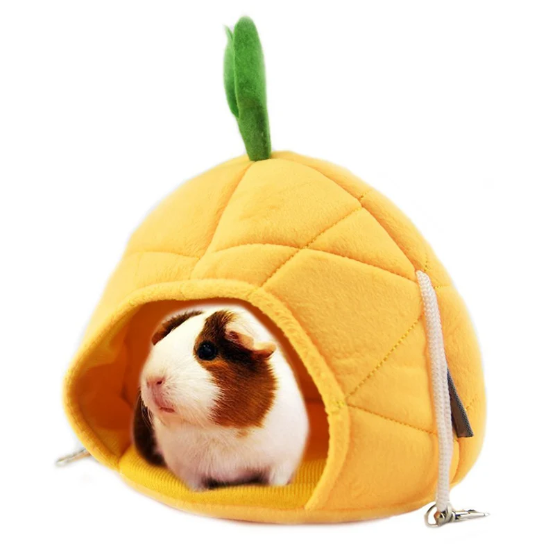 

Hamster Hanging House Hammock Pineapple Design Small Animals Cotton Cage Sleeping Nest Pet Bed Rat Hamster Toys Cag