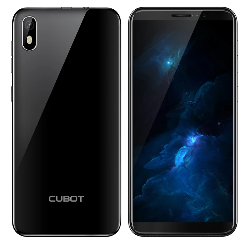 Cubot J5 5,5 дюймов Android 9,0 18:9 полноэкранный смартфон 2 Гб 16 Гб MT6580 четырехъядерный 2800 мАч Лицо ID мобильный телефон