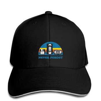 

hip hop Baseball caps Custom Printed Men Never Forget Floppy Disk VHS and Casette Tape women snapback