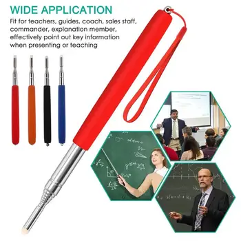 

Telescopic Pointer Soft Professional 1 Meter Stainless Steel School Supplies Teacher Pointer Tool Whiteboard