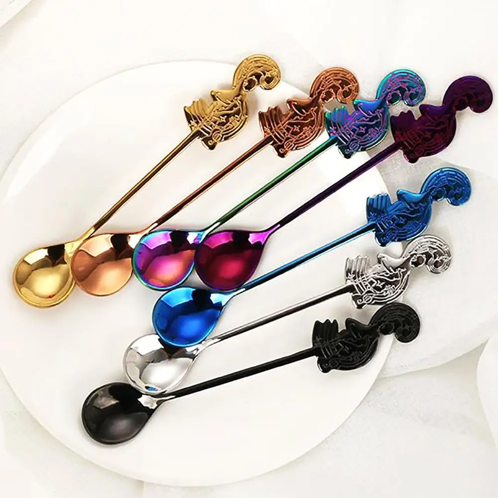 

Kitchen Long Handle 304 Stainless Steel Soup Dessert Coffee Tea Spoon Flatware