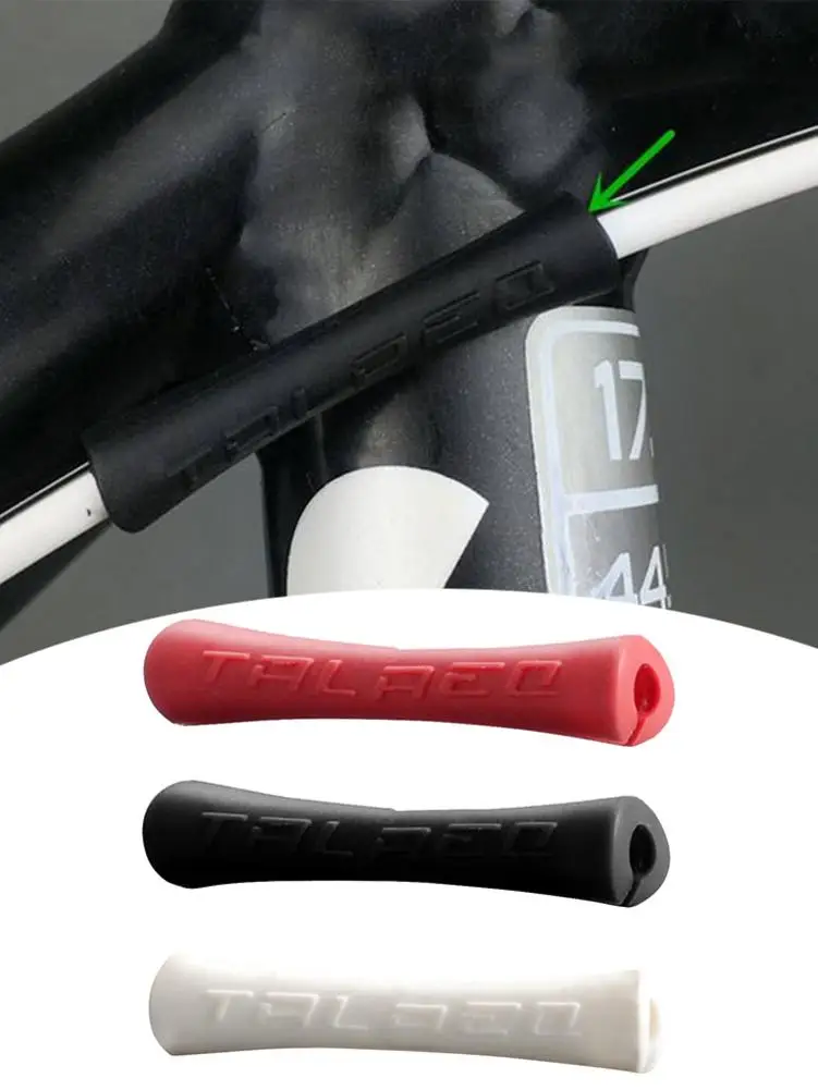

10PCS Bicycle Frame Cable Protector Silicone Cable Bike Sleeve For Brake Line Pipe Shift Bicycle Guard Cover Bike Accessories