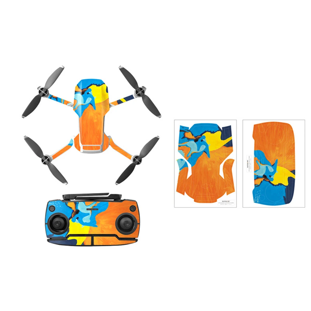 Защитная пленка ПВХ наклейка s Для DJI Mavic Mini Drone пульт дистанционного управления водонепроницаемый царапинам Наклейки полное покрытие кожи стикер