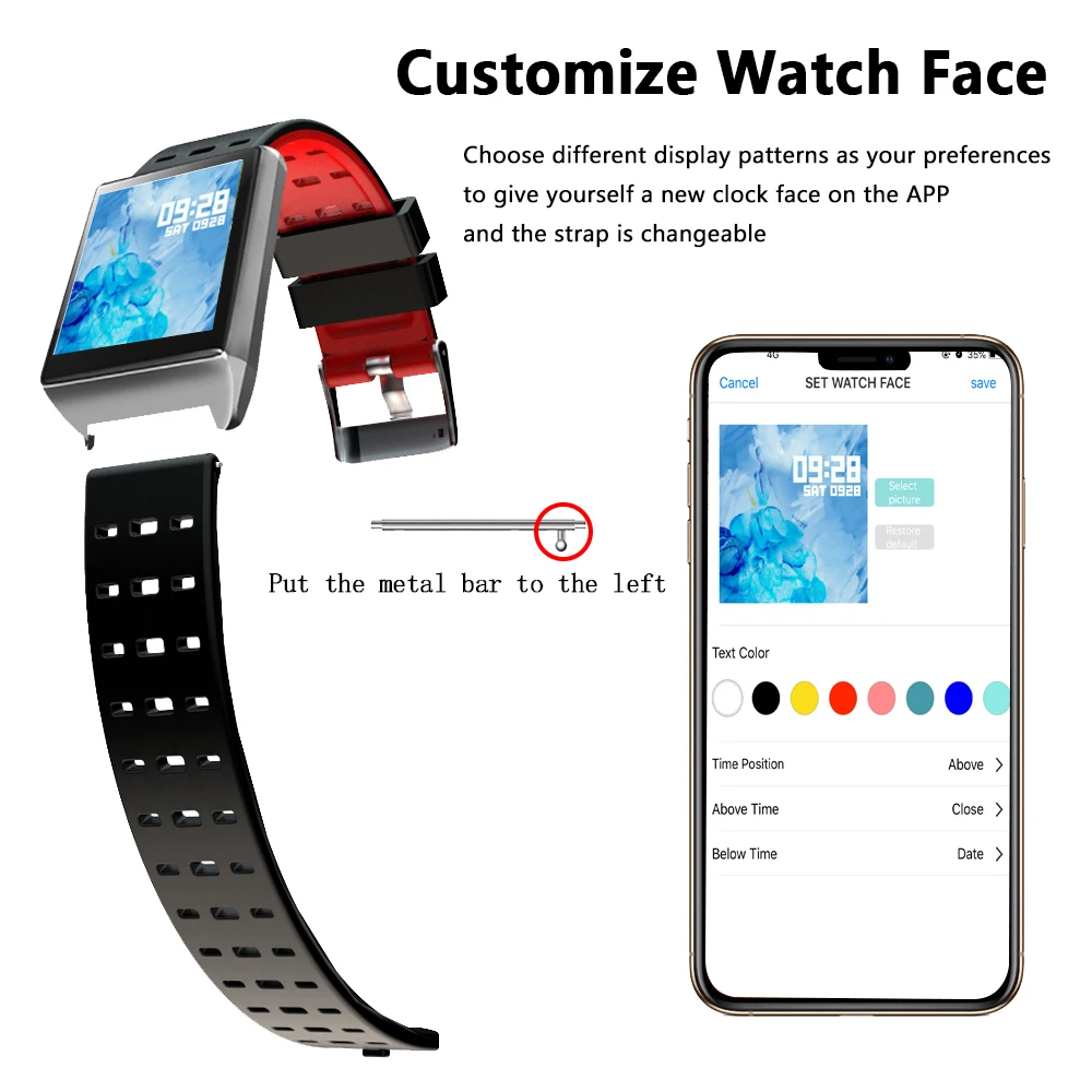 Beaulyn 2019 лет Smartwatch мужской Браслет Шагомер фитнес трекер кровяное давление