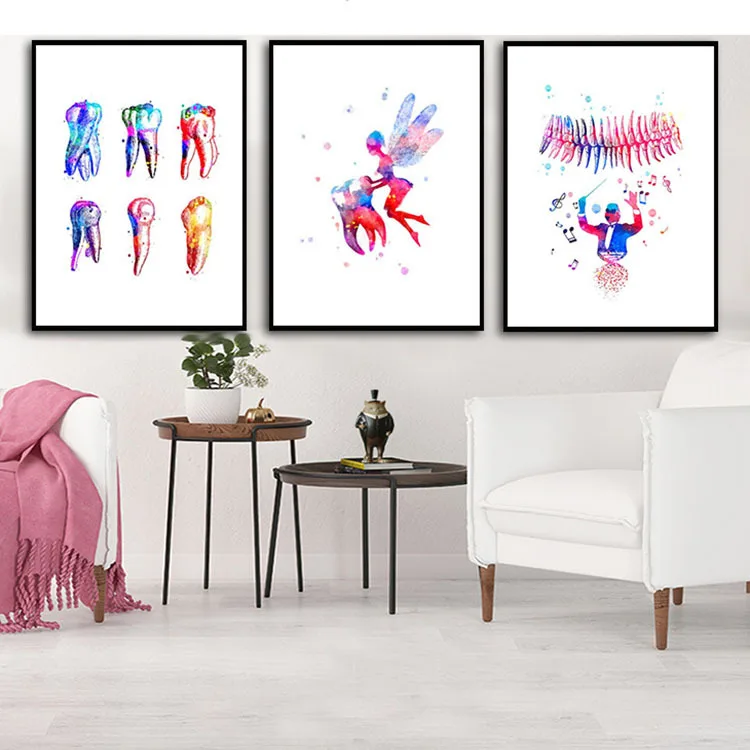 

HD Modern Home Decoration Cartoon Dental Anatomy Poster Canvas Wall Art Print Poster Picture Nordic Posters Modular Framework