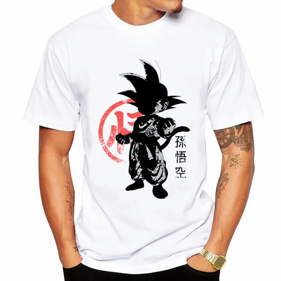Футболка Goku японский Вегета Жемчуг дракона футболка Супер Saiyan Dragonball Z Dbz Son аниме