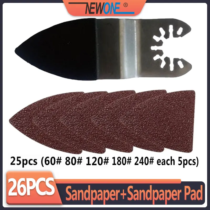 25 Pcs Sanding Paper+Finger Sanding Pad for Power Tool,Sandpaper for