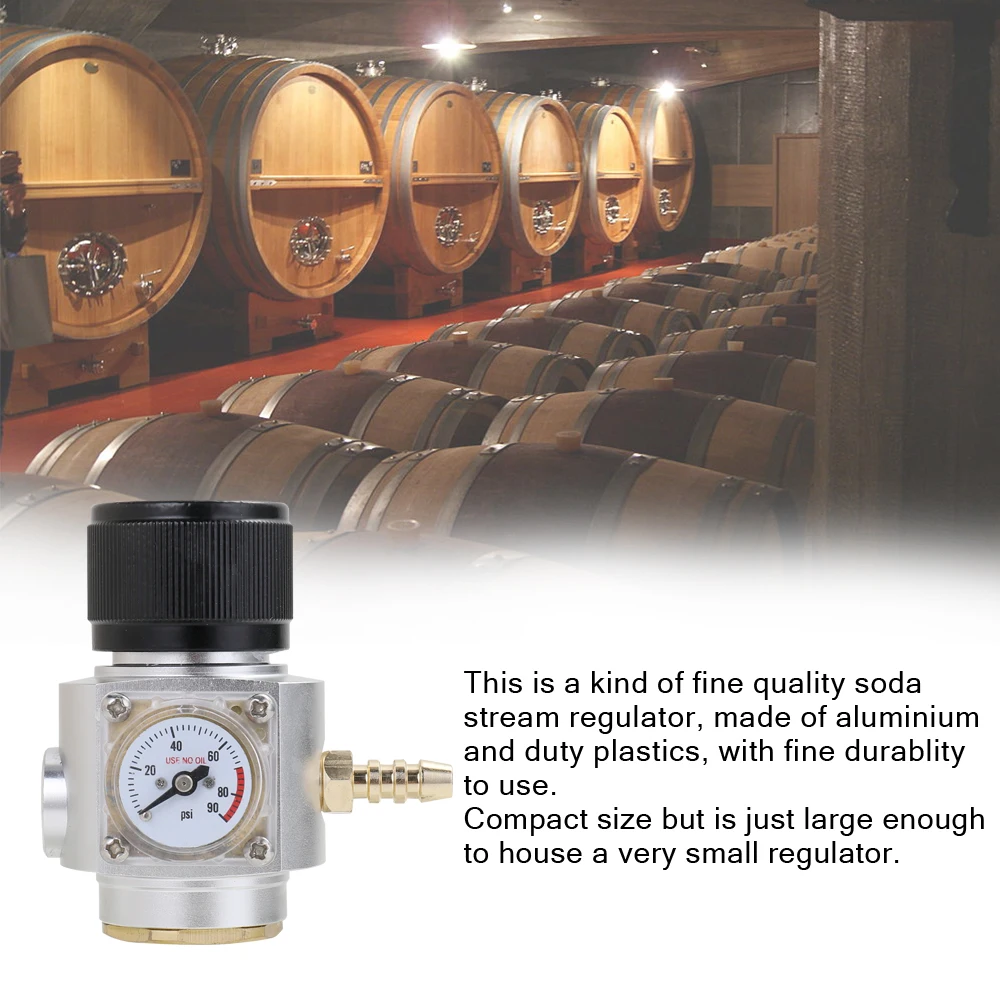 Мини Sodastream CO2 Регулятор CO2 зарядное устройство Комплект 0-90 PSI Сода поток пива Keg зарядное устройство