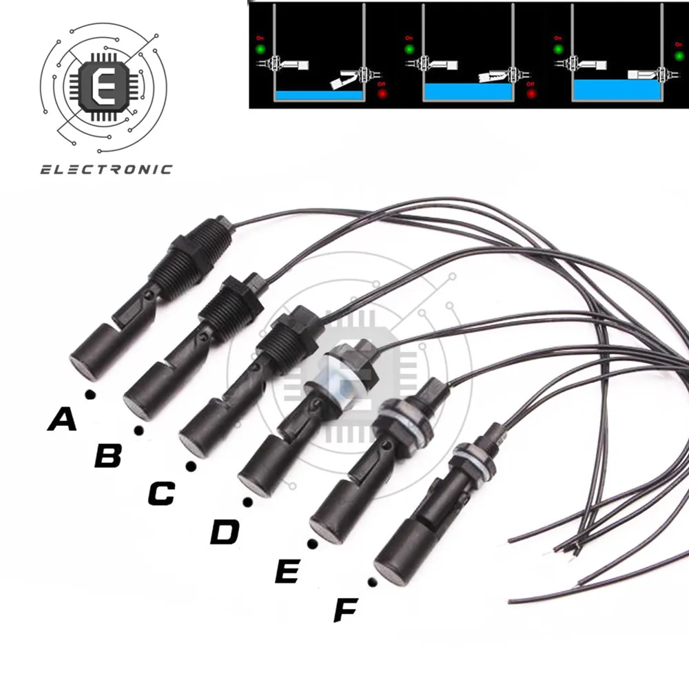 liquid level sensor water level switch horizontal float sensor switch side mount liquid water level sensor controller automatic water pump controller tank pool