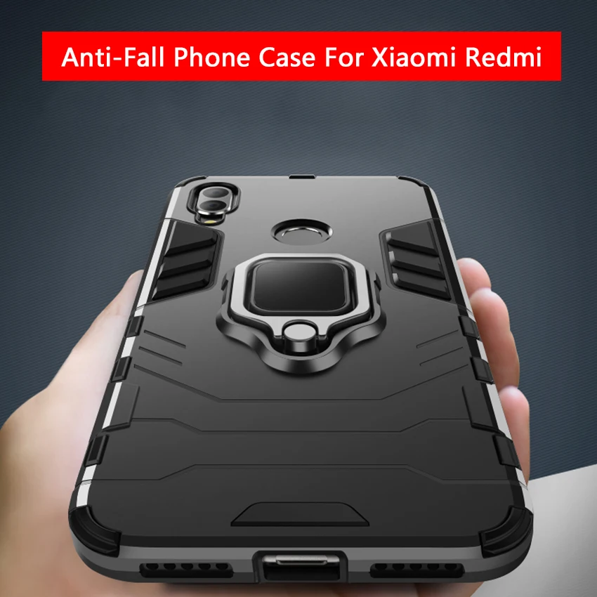 Роскошный защитный чехол для телефона для Xiaomi Redmi Примечание 8 7 6 5 K20 Pro 4 4x7 7A 5 Plus F1 автомобиля Магнитная подставка противоударный жесткий чехол-накладка