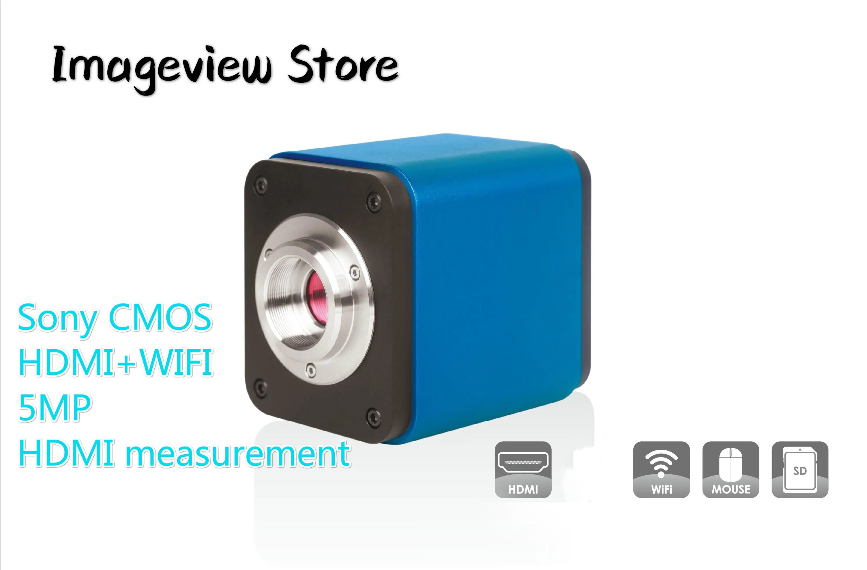 Микроскоп с креплением 5 МП HDMI + WIF окуляр Full HD камера XCAM1080PHB XP1080B Sony IMX178 CMOS Датчик