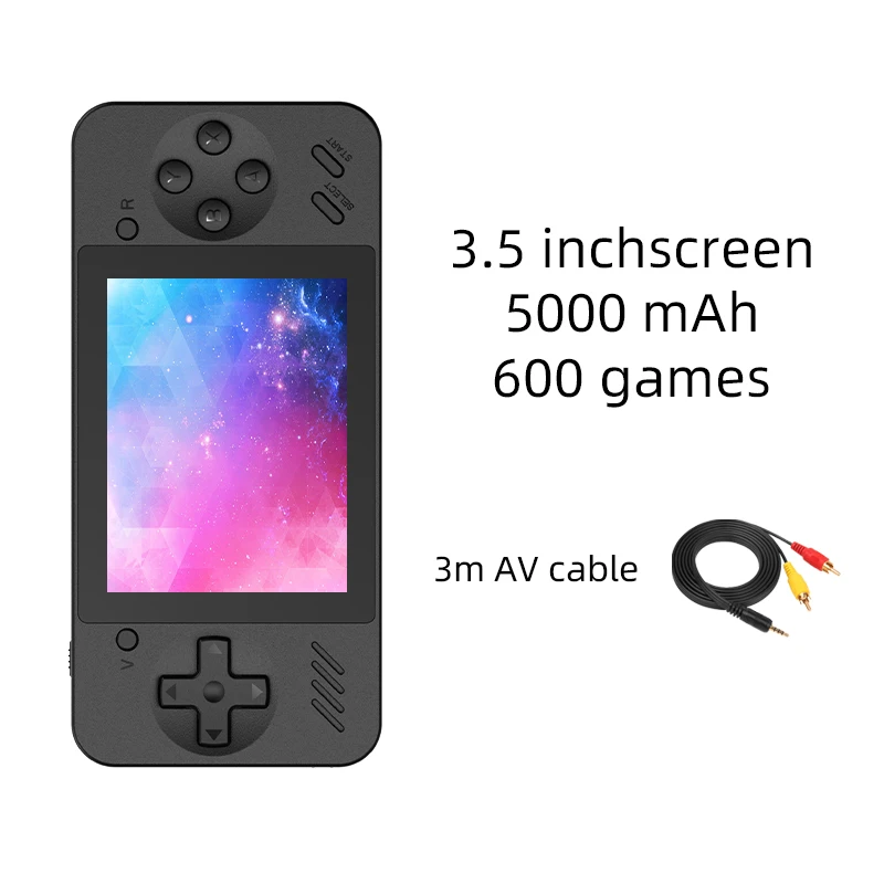 POWKIDDY Q35 Handheld Game Console 5000mAh Mobile Power Supply 8 Bit Game Cheap Children's Gifts Av Out Support Two Players 