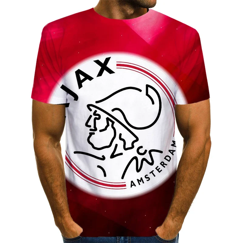 Модная футбольная команда AJAX Футболка мужская футбольная Звезда Криштиано Роналду 3D принт Повседневная футболка Рождество косплей футболки