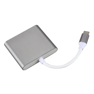 Image 3 - HFES Adaptador USB C HDMI USB Tipo C A HDMI Cable USB C HDMI 4K USB C 3 Hub Para for Apple  Aire
