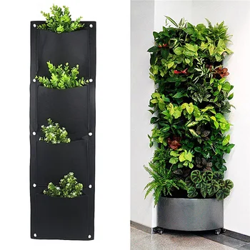 

Vertical Grow Bag Garden Planter Wall Hanging Planting Flower Growing Bag Vegetable Flower Garden Supplies