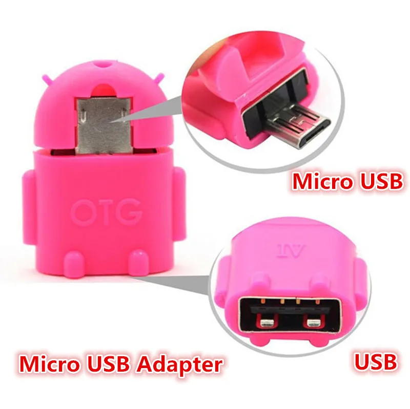 100% протестированный OTG адаптер USB к микро конвертер Мини кабель Android для