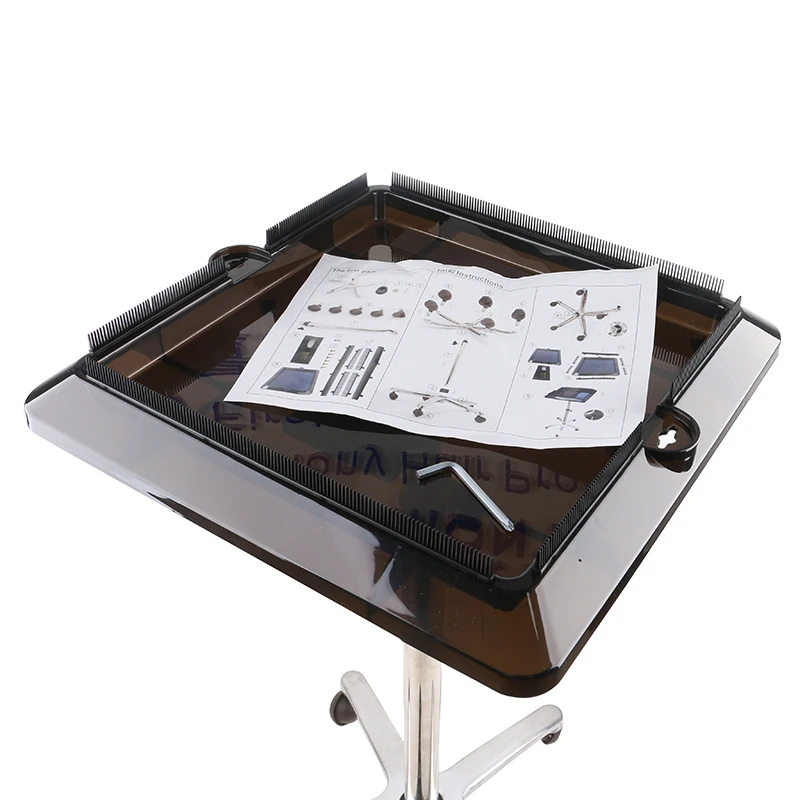 Hair Extension Tools Salon Hair Dyeing Hairdressing Movable Liftable Stainless Steel Trolley Wig Stand